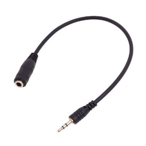 2.5mm Male to 3.5mm Female Aux Stereo Cable Connector