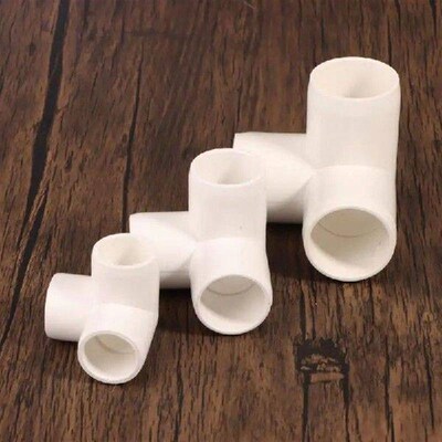 2PCS 3 Ways PVC Water Pipe Connector Fittings Garden