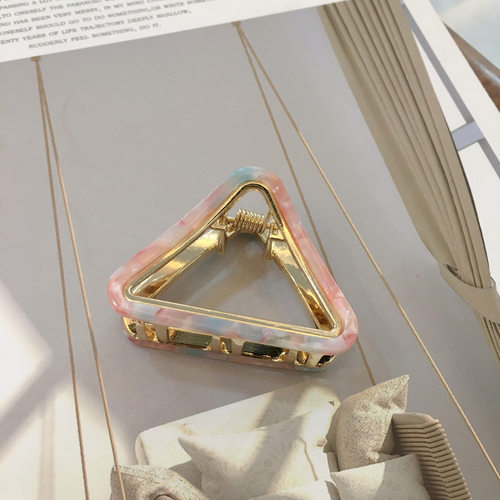 Fashion Acetate Triangle Hair Clips for Women Girls Hair Cla