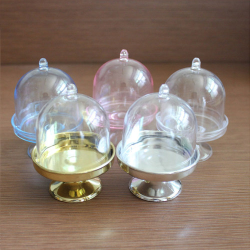 1pc Wedding Clear PVC Box Tray Shape Party Favor Cake Cookie