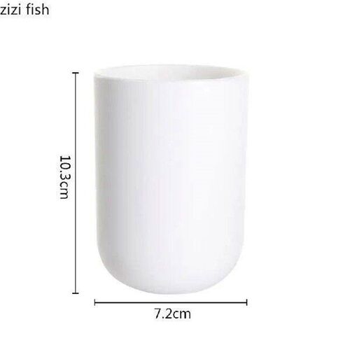Minimalist Plastic Mouthwash Cup Bathroom Frosted