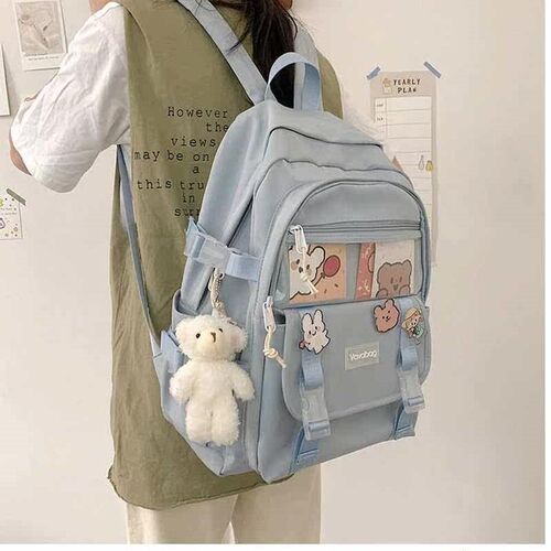 School bag medium and large capacity female high school stud