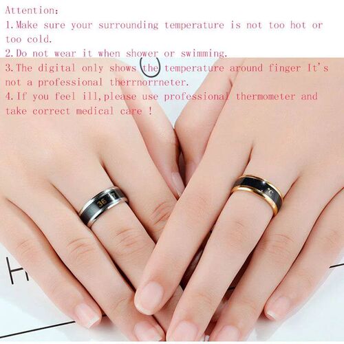 Temperature Ring Titanium Steel Mood Emotion Feeling Intelli