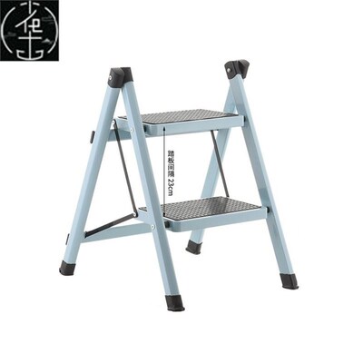 Ladder step stool aluminum alloy step stool home two folding
