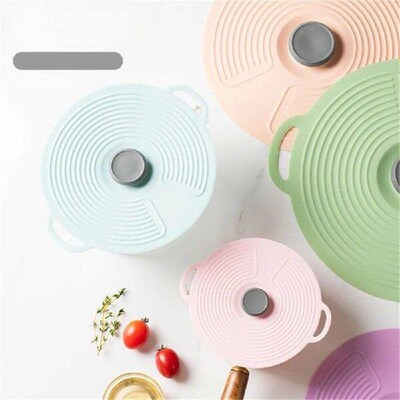 Bowl Lid Anti-scald Fresh-keeping Purple Pot Cover Oil