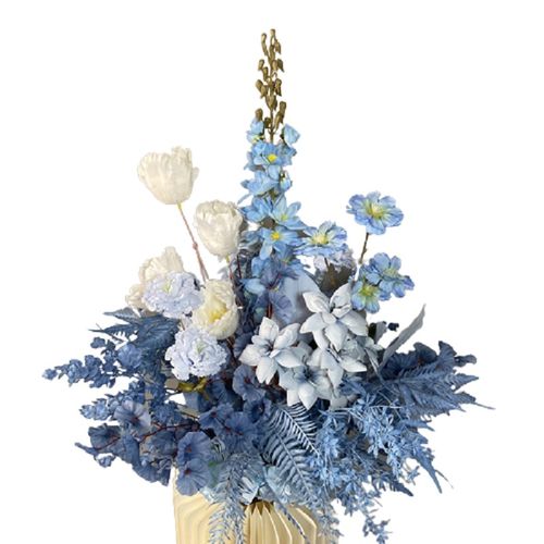 婚礼人造路龙头花订婚安排装饰路龙头花婚礼现场展示假花丝绸花成