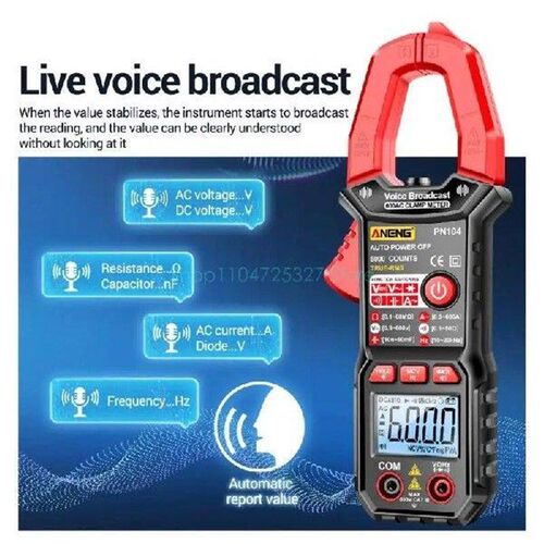 Digital Clamp Meter 6000 Counts Auto-Ranging Multimeter