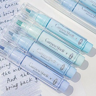 4pcs Cute Glitter Marker Pens Highlighters Spot Liner Sketch