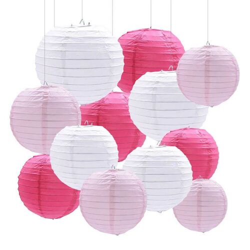 1Pc 4-12inch Round Chinese Paper Lanterns Hanging Lantern Ba