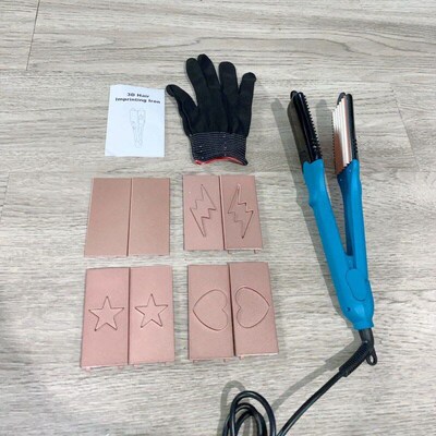 Star Lightning Heart Clip 3D Styling Straightener 5in1 Strai