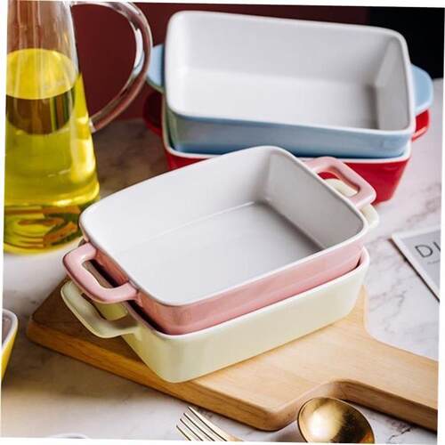 baking tray ceramic cheese casserole oven western food dish