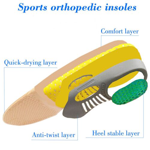 New.Orthopedic Insoles Orthotics Flat Foot Health Sole Pad F