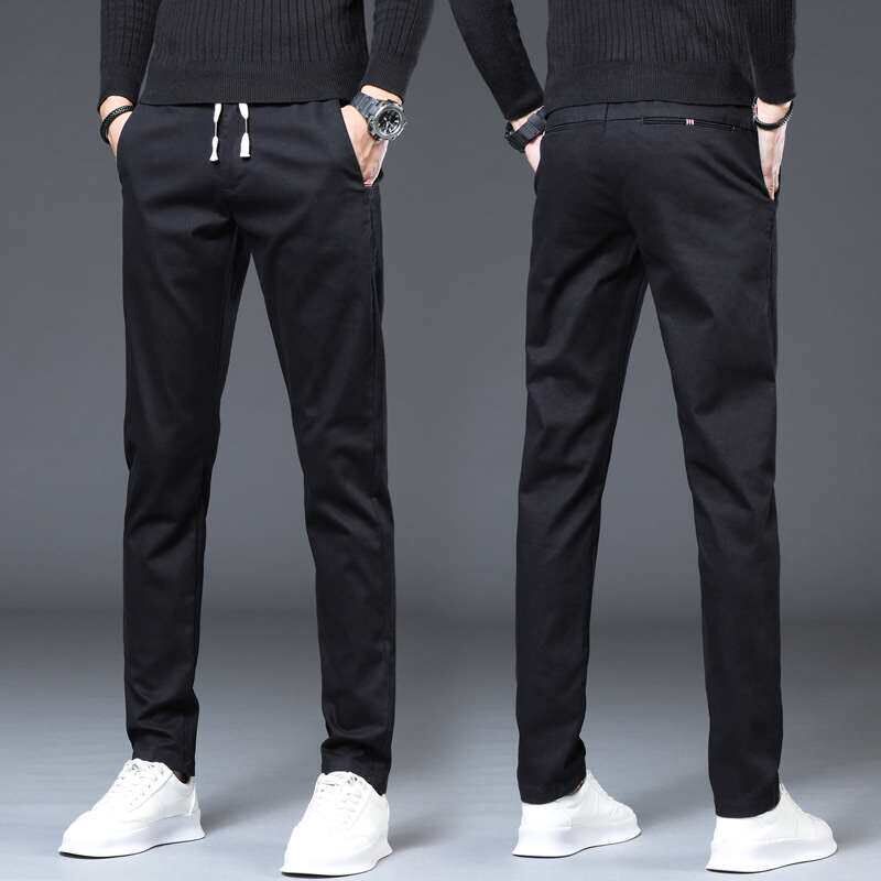 Mens casual pants loose straight autumn new spring and autu