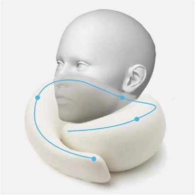 Memory Foam Neck Pillow Cervical Vertebra Travel Portable