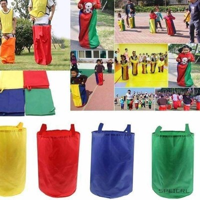 Potato Sack Race Game Bags Jumping Sacks Set for Kids Adult1