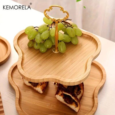 KEMORELA Flower Style Three/ Two Layer Dried Fruit Basket Wo