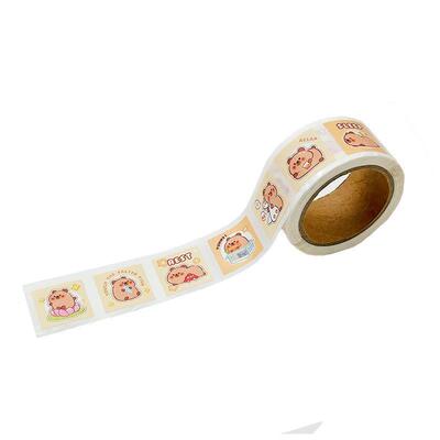 stickers roll capybara cute reward sticker卡皮巴拉水豚手帐贴