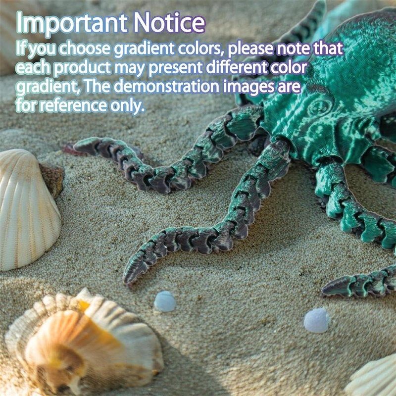 3d printed toys Octopus Fidget Animal Desk toy Easter Gifts - 实物图