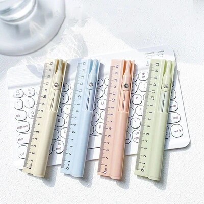 3 in 1 Compass Geometry Set with Ruler Pencil Kawaii Multifu