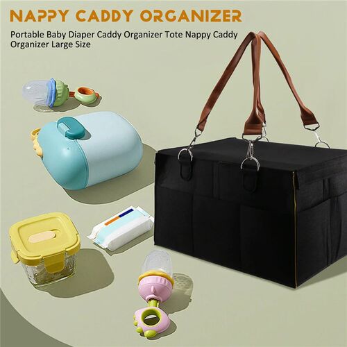 Portable Baby Diaper Caddy Organizer Tote Nappy Caddy Organi