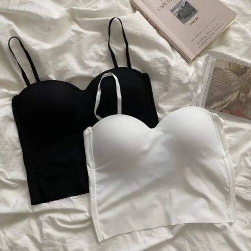 Hot Girls Thin Section Double Straps Solid Color Suspenders