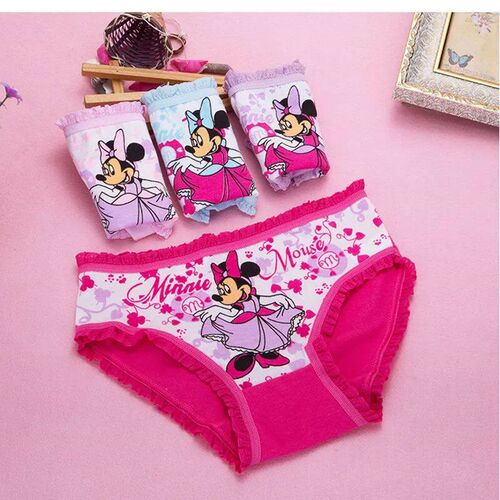4pcs Girls Cartoon Boxes Children Cotton Underwear Cute Prin