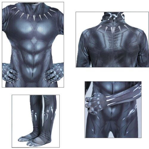 Boys Black Panther Tights Superhero Tights Movie Character C