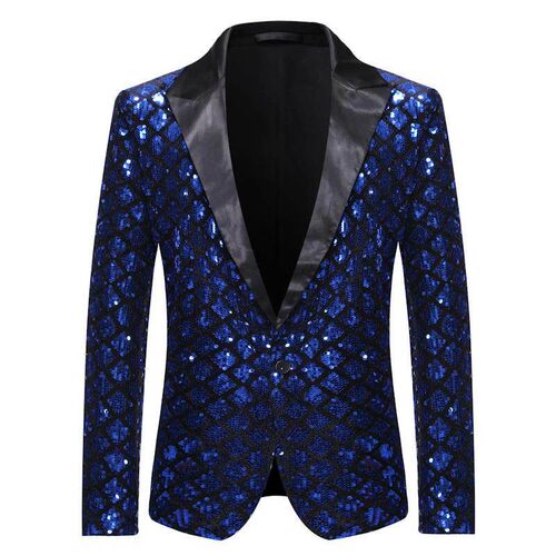 Mens shoulder collar suit, stage banquet host, party