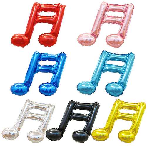 Party supplies 16 inch double note aluminum balloon festival