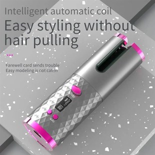 Automatic Wireless Hair Curler Cordless Rotating USB Recharg