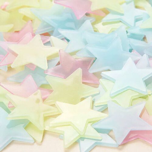 100Pcs Luminous Wall ers Glow In The Dark Stars ers For Kids