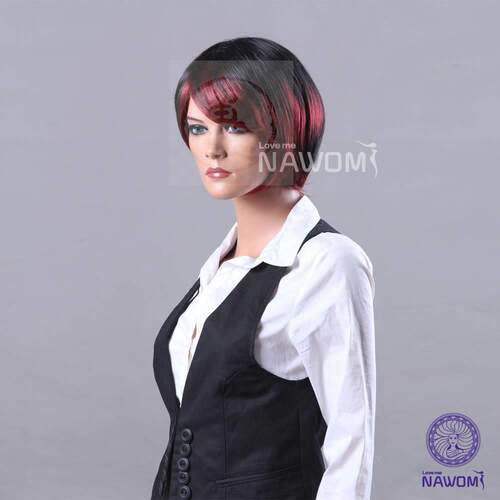 -Personalized highlighted red wig domestic and foreign comme