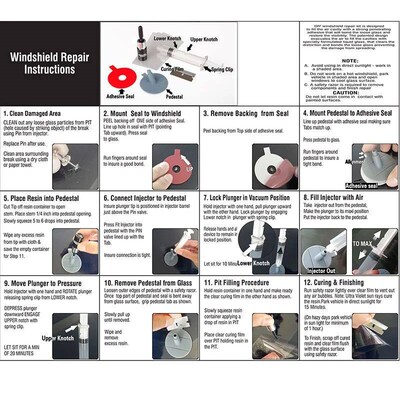 DIY Car Windshield Repair Kit Tools Auto Glass Windscreen Re