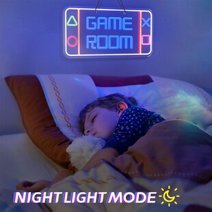 Led Dimmable Bedroom Signs for Neon Room Game Lights