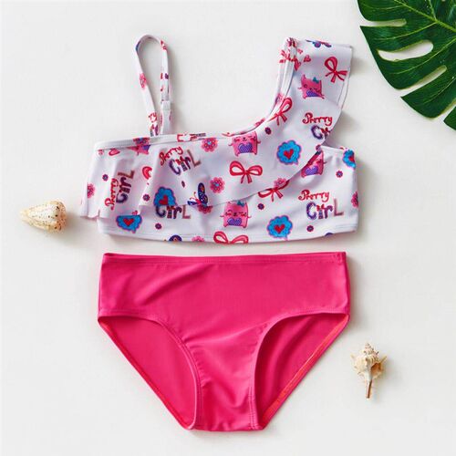 Girls Bikini 3~10Years Girls Swimsuit Ruffle style Swimming