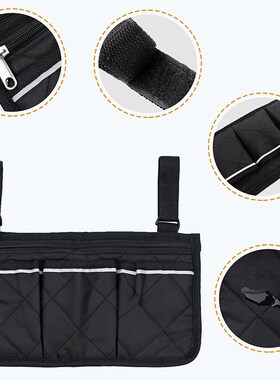 Walker Wheelchair Armrest Side Storage Bag Hanging Wheelchai