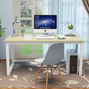 cm高电脑桌书桌办公人长条桌原木色桌子单人写字台厘米