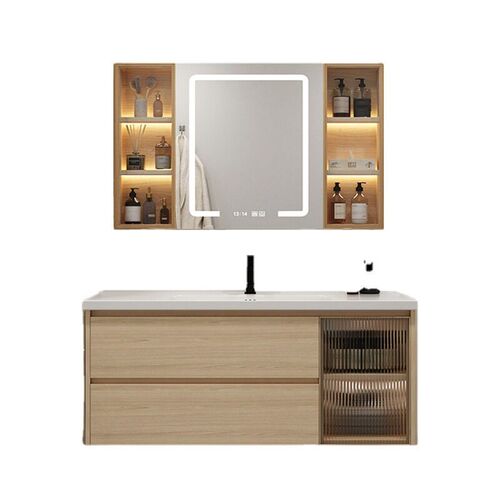 Light Luxury Log Multi-layer Solid Wood Paint-free Bathroom