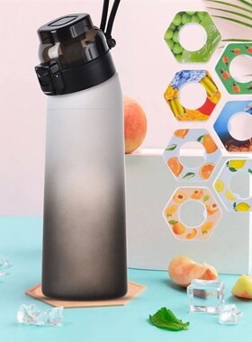 650ML Scent Flavored Water Bottle Leak-Proof with 7 Flavor P