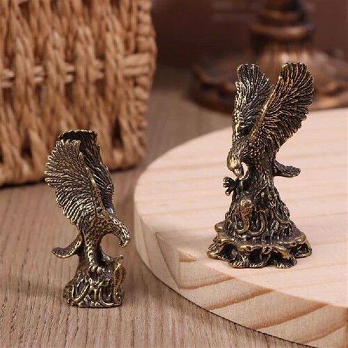 New 1pc Eagle Ornament Pure Brass Tabletop Exhibition Eagle