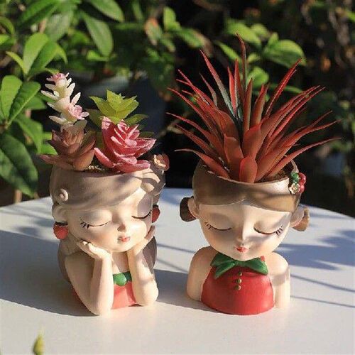 Cute Girls Creative Courtyard Balcony Garden Planter -
