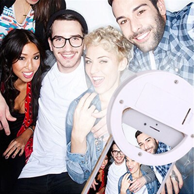 Universal Selfie LED Ring Flash Light Portable Mobile Phone
