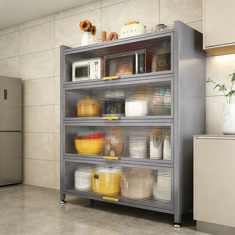 厨房橱柜钢制多层收纳柜电饭煲微波炉置物架家用防尘柜碗柜储物柜,厨房/烹饪用具,厨房墙壁置物架/厨房墙壁挂架,淘宝优惠券,粉丝福利购,淘宝优惠卷