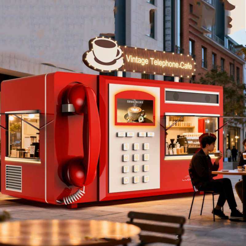 网红电话机售卖亭整体运输钢结构集成房屋商业街特色门头餐车,3C数码配件,其它配件,淘宝优惠券,粉丝福利购,淘宝优惠卷