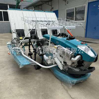 手扶步进式水稻插秧机四行六行秧苗种植机械全自动柴油秧苗种植机