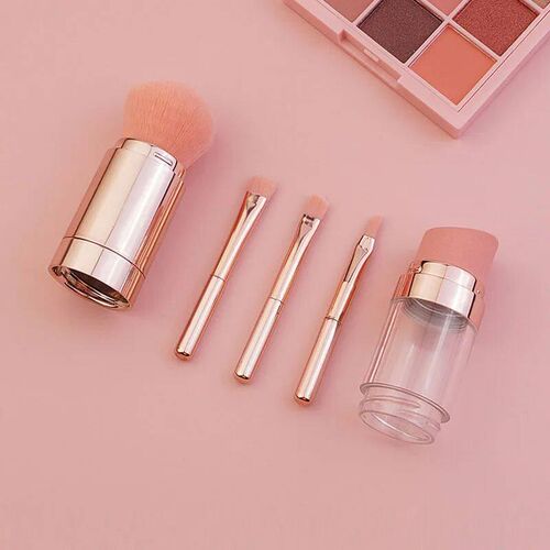 5 In 1 Portable Retractable Makeup Brushes For Foundation Ey