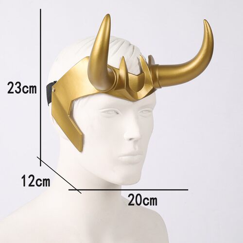 Loki Superhero Sylvie Movie Cosplay Costume PVC Mask Adult