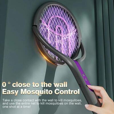 2800V Electric Mosquito Racket Mosquito Killer Lamp USB Rech