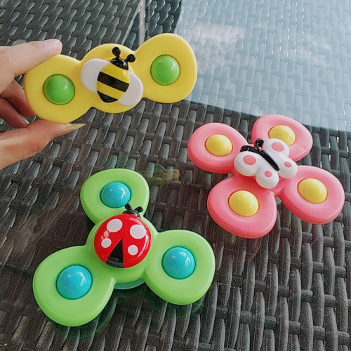 1pcs Baby Cartoon Fidget Spinner Toys Colorful Insect Gyro E