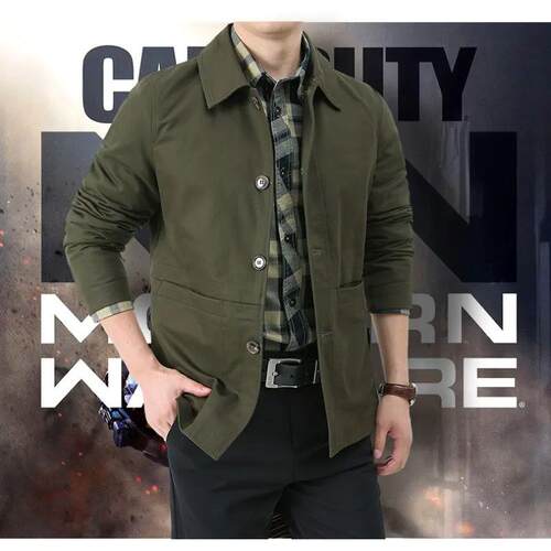 Casual Fashion Lapel Korean Version of The Aviator Autumn Ja